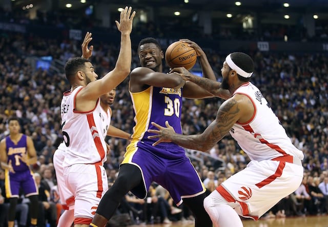 Game Recap: Lakers Swept By Raptors Despite Julius Randle’s Double-double