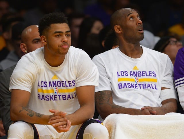 Kobe Bryant, D'Angelo Russell, Lakers