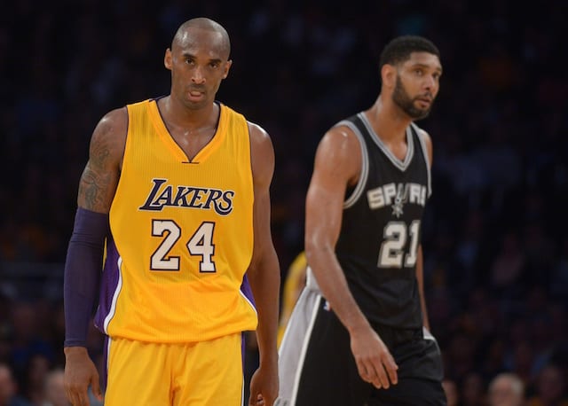 Kobe Bryant, Tim Duncan, Lakers, Spurs