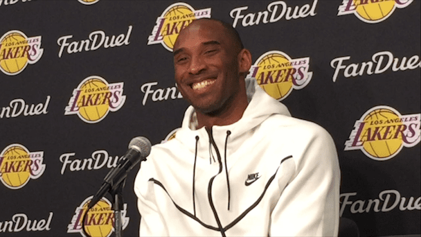 Kobe Bryant After His Final Nba Road Game Of His Career (videos)