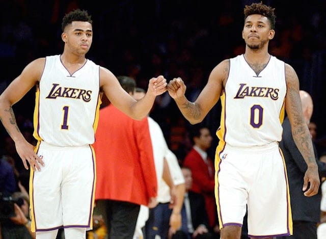 D'Angelo Russell, Nick Young, Lakers