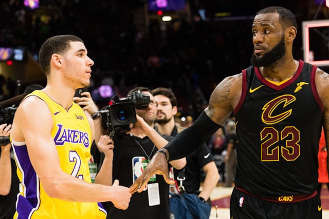 Lonzo Ball, LeBron James, Lakers, Cavaliers