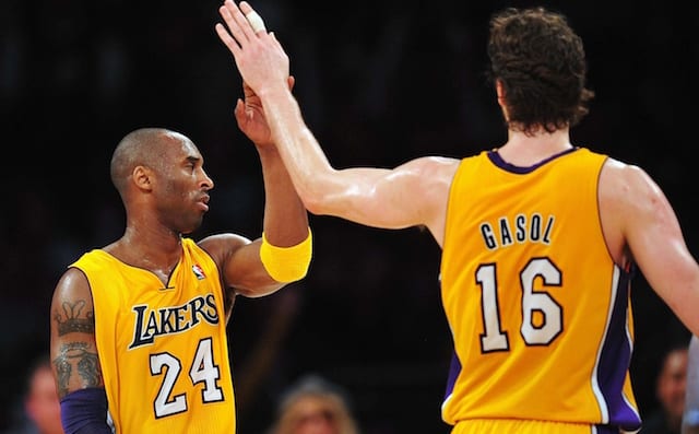 Kobe Bryant, Pau Gasol, Los Angeles Lakers