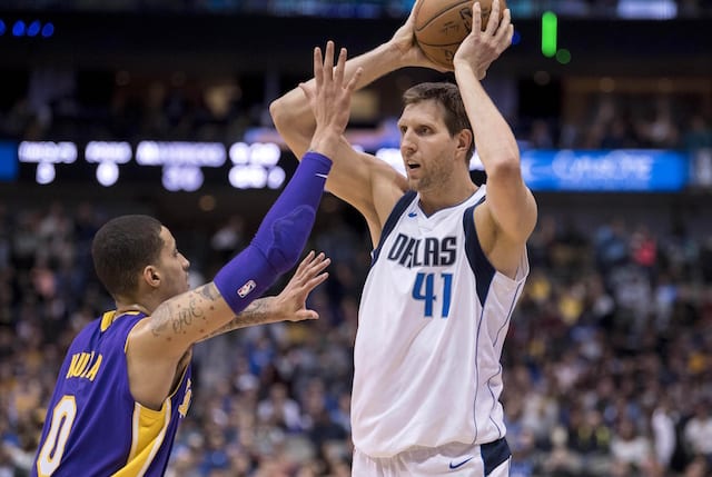 Kyle Kuzma, Dirk Nowitzki, Lakers, Mavericks