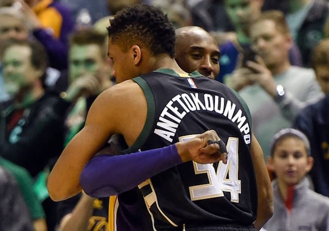 Giannis Antetokounmpo, Kobe Bryant, Los Angeles Lakers, Milwaukee Bucks