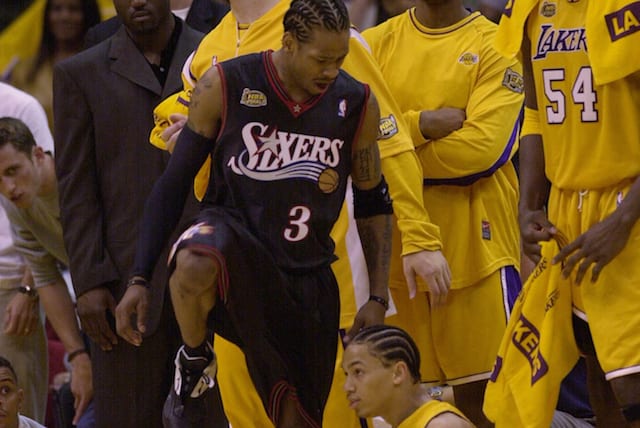 Allen Iverson, Tyronn Lue, Lakers, Sixers