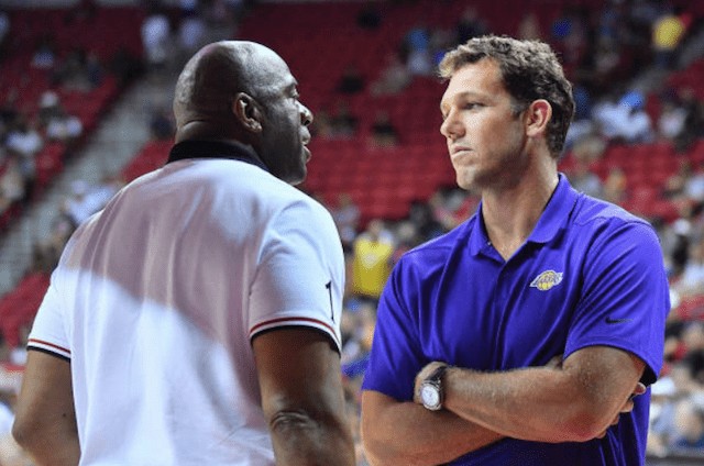 Magic Johnson, Luke Walton, Lakers