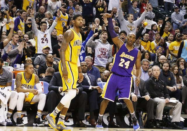 Kobe Bryant, Paul George, Lakers, Pacers