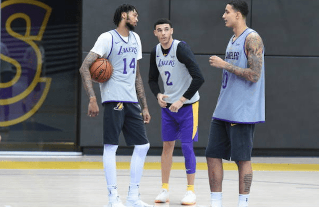 Lonzo Ball, Brandon Ingram, Kyle Kuzma, Lakers