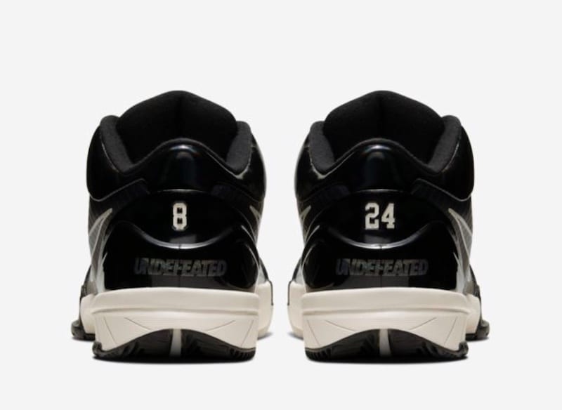 Kobe 4 undefeated black best sale