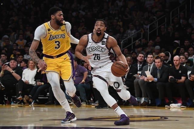 Anthony Davis, Spencer Dinwiddie, Lakers, Nets