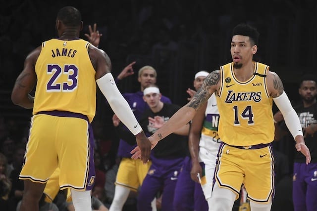 LeBron James, Danny Green, Lakers