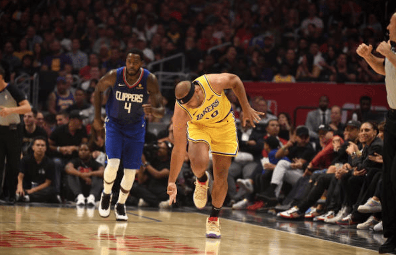 Los Angeles Lakers reserve forward Jared Dudley