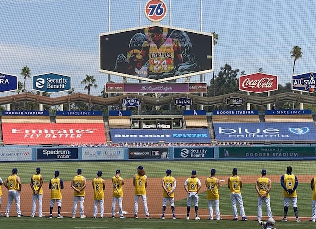 Kobe Bryant, Gianna Bryant, Dodgers, Lakers