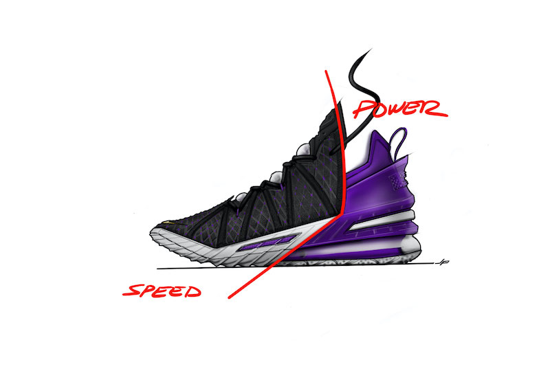 LeBron James, Nike LeBron 18 sketches