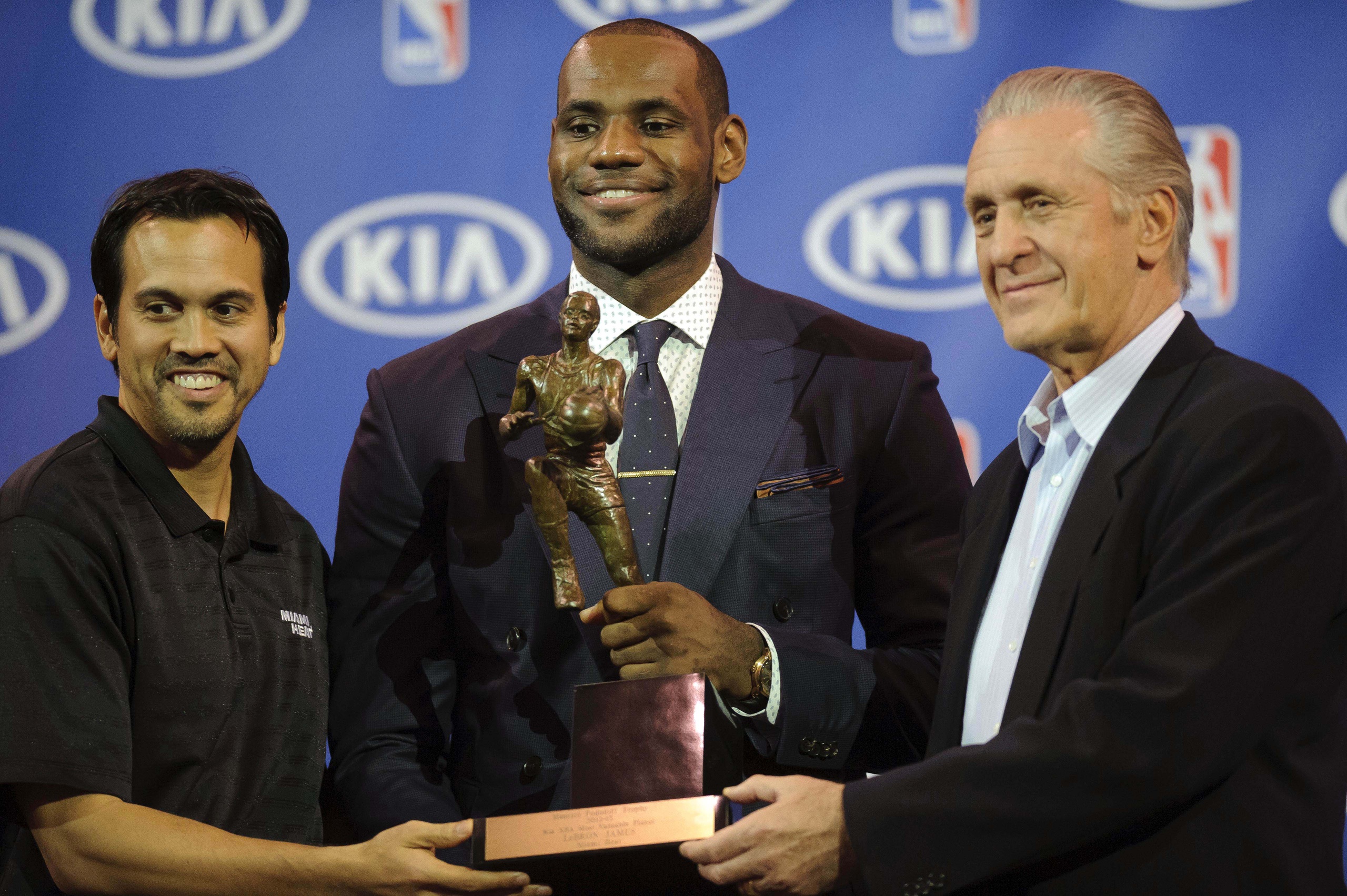 Lebron James, Pat Riley, Erik Spoelstra