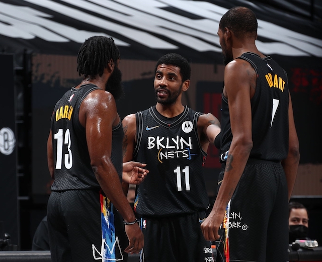 Kevin Durant, James Harden, Kyrie Irving