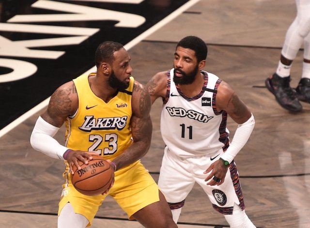 Lakers News Nets Kyrie Irving Believes LeBron James Should Be Celebrated As Much As Possible