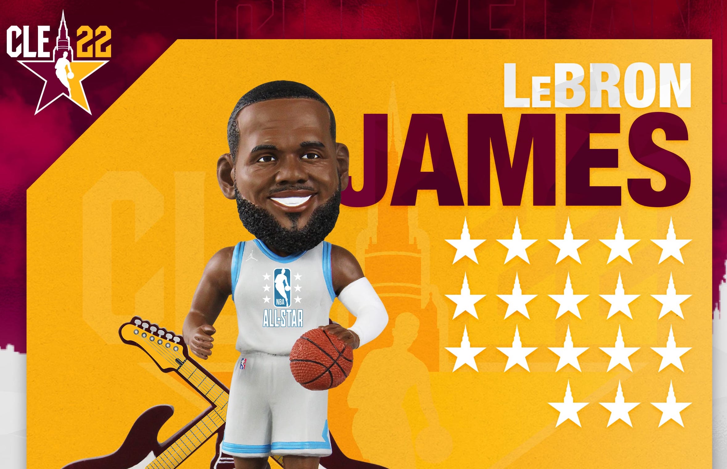 LeBron James bobblehead, FOCO, 2022 NBA All-Star Game