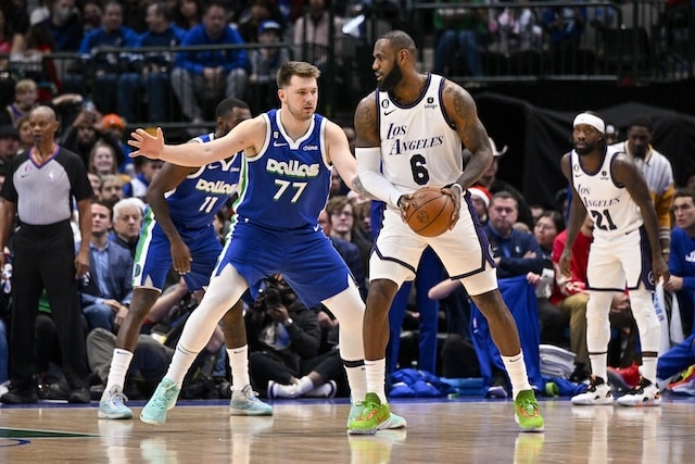 Luka Doncic LeBron James Lakers Mavericks