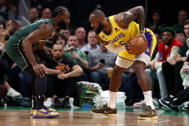 LeBron James, Jaylen Brown, Lakers, Celtics