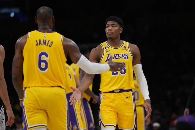 LeBron James Rui Hachimura Lakers