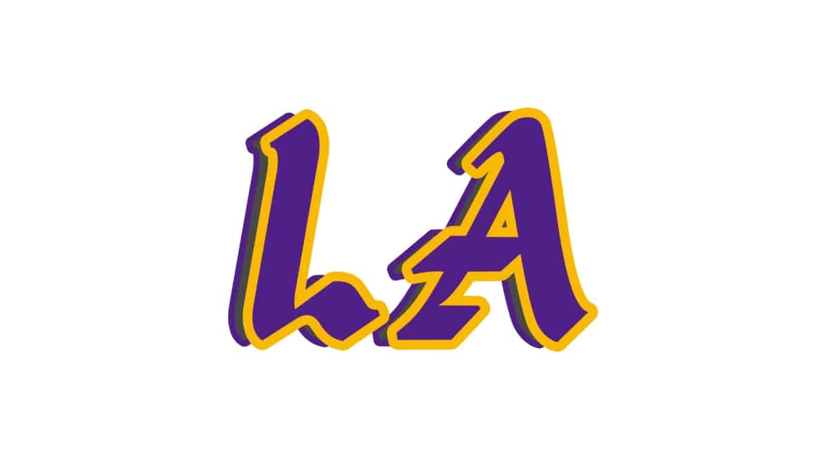 Los Angeles Laker LA design