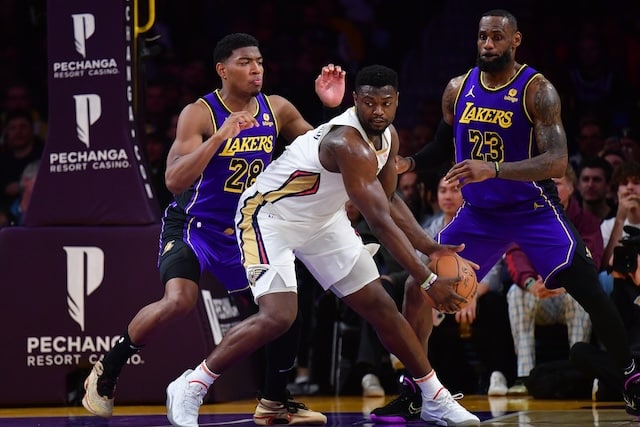 Rui Hachimura, LeBron James, Zion Williamson, Lakers, Pelicans