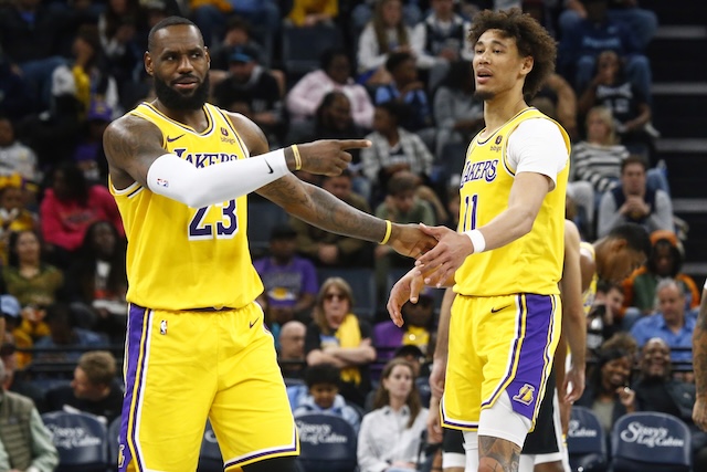 LeBron James, Jaxson Hayes, Lakers