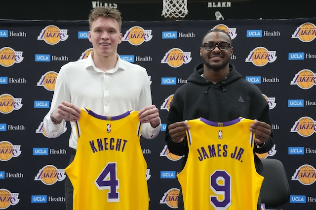 Dalton Knecht, Bronny James, Lakers