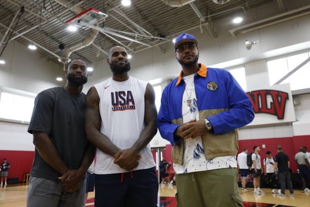 LeBron James, Dwyane Wade, Carmelo Anthony