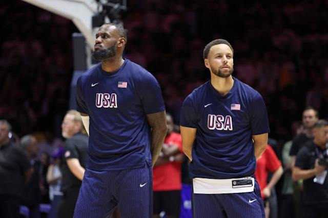 LeBron James, Stephen Curry, Lakers, Warriors, USA Basketball, 2024 Olympics