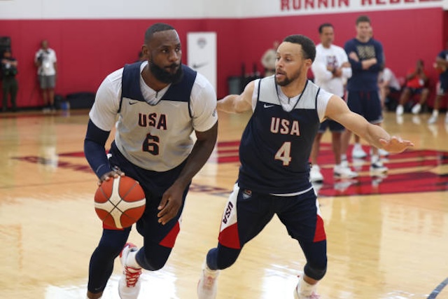 LeBron James, Stephen Curry, Lakers, Warriors, Team USA