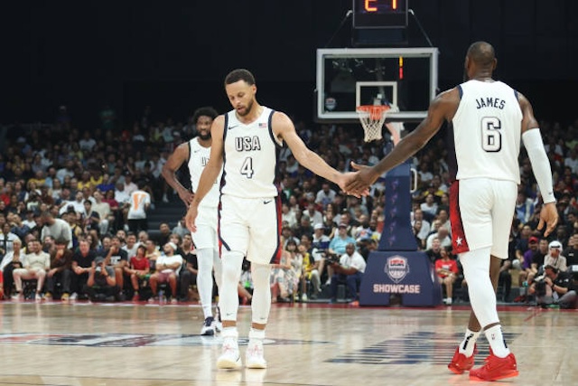 Stephen Curry, LeBron James, USA Basketball