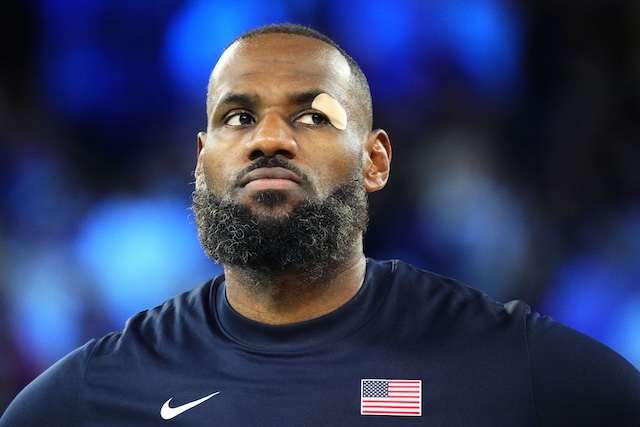 LeBron James, USA Basketball, Team USA, 2024 Olympics, Serbia