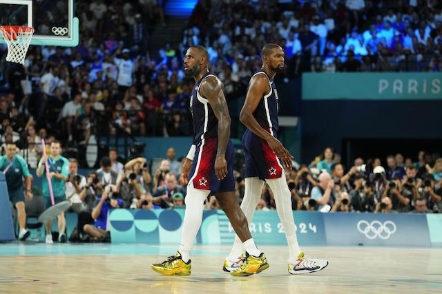 LeBron James, Kevin Durant, Team USA, USA Basketball, 2024 Olympics