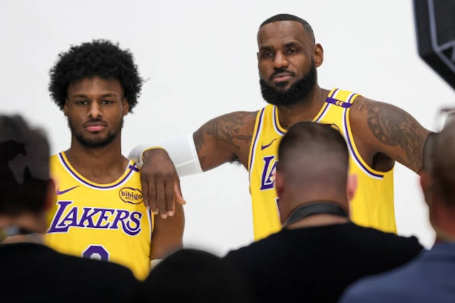 Bronny James, LeBron James, Lakers